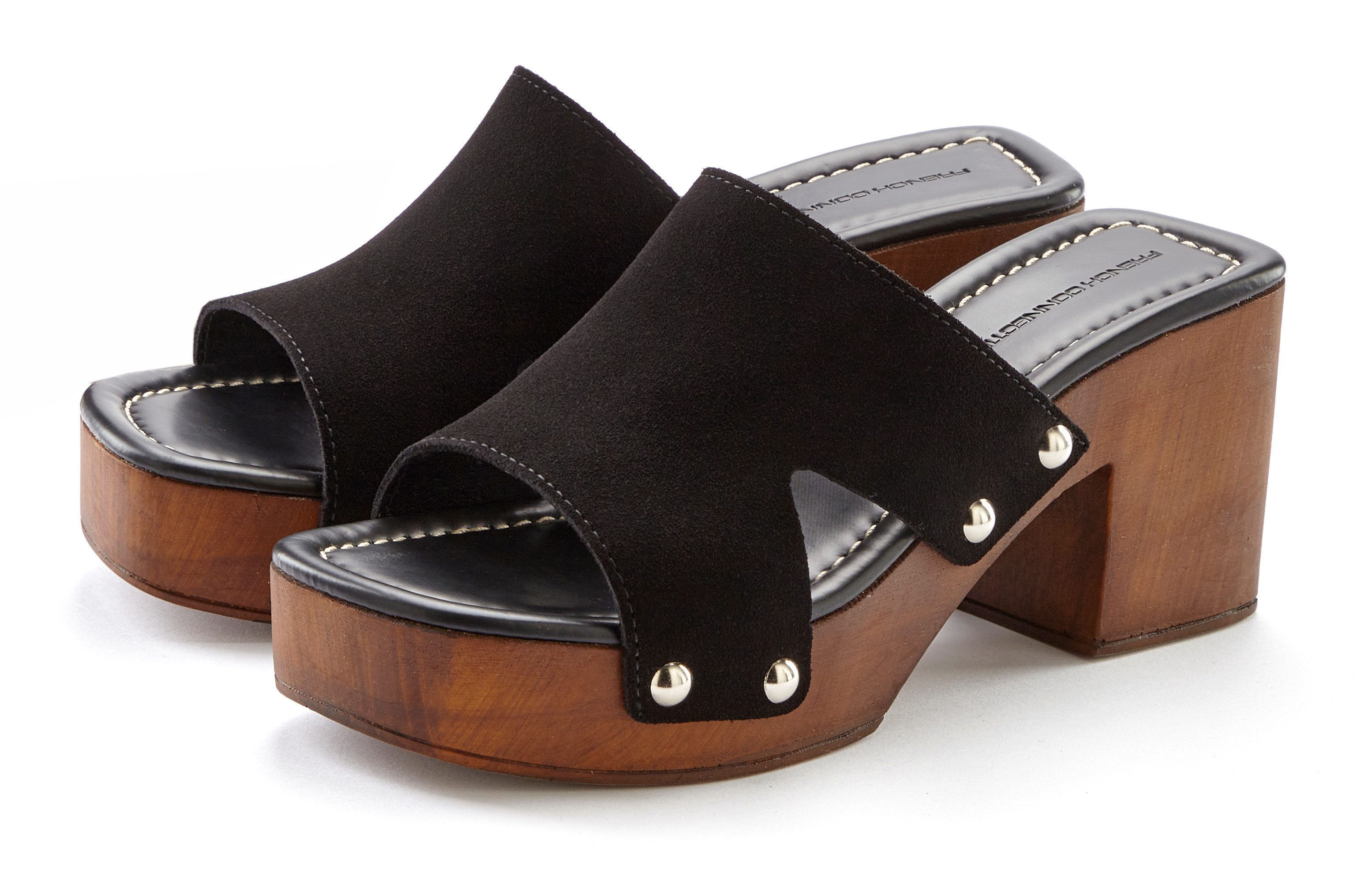 French Connection Mule, Sandale, offener Schuh, Sommerschuh, Lederpantolett günstig online kaufen