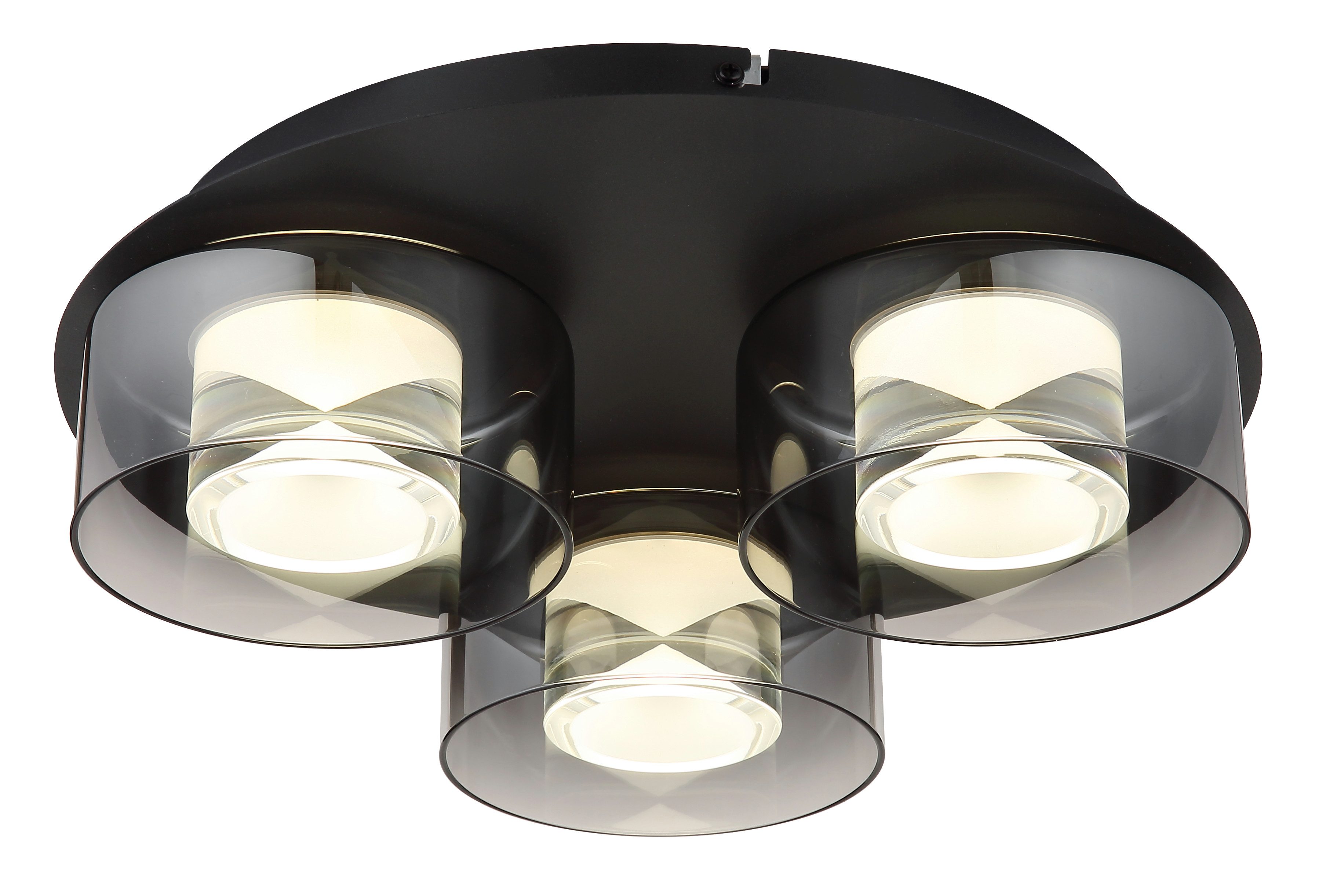 GLOBO LIGHTING LED Deckenleuchte BELINDA, LED fest integriert, Tageslichtweiß, Deckenlampe/4000K/ ø: 380mm/Wohnzimmer