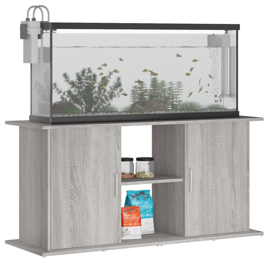 vidaXL Aquariumunterschrank Aquariumständer Grau Sonoma 121x41x58 günstig online kaufen
