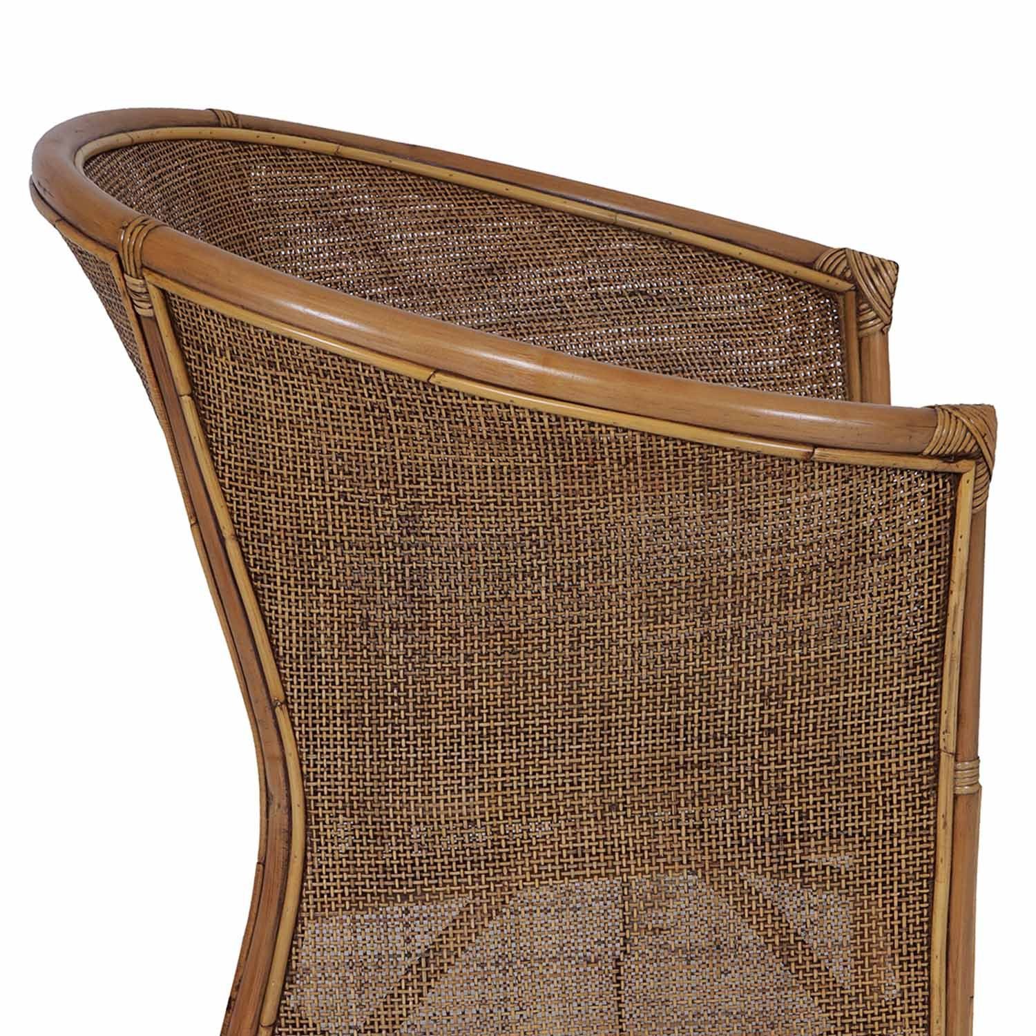 Casa Moro Rattan-Pendelleuchte ESRA S – 40 Cm Durchmesser, Handgefertigt Aus Natur-Rattan & Eisen, Boho-Stil
