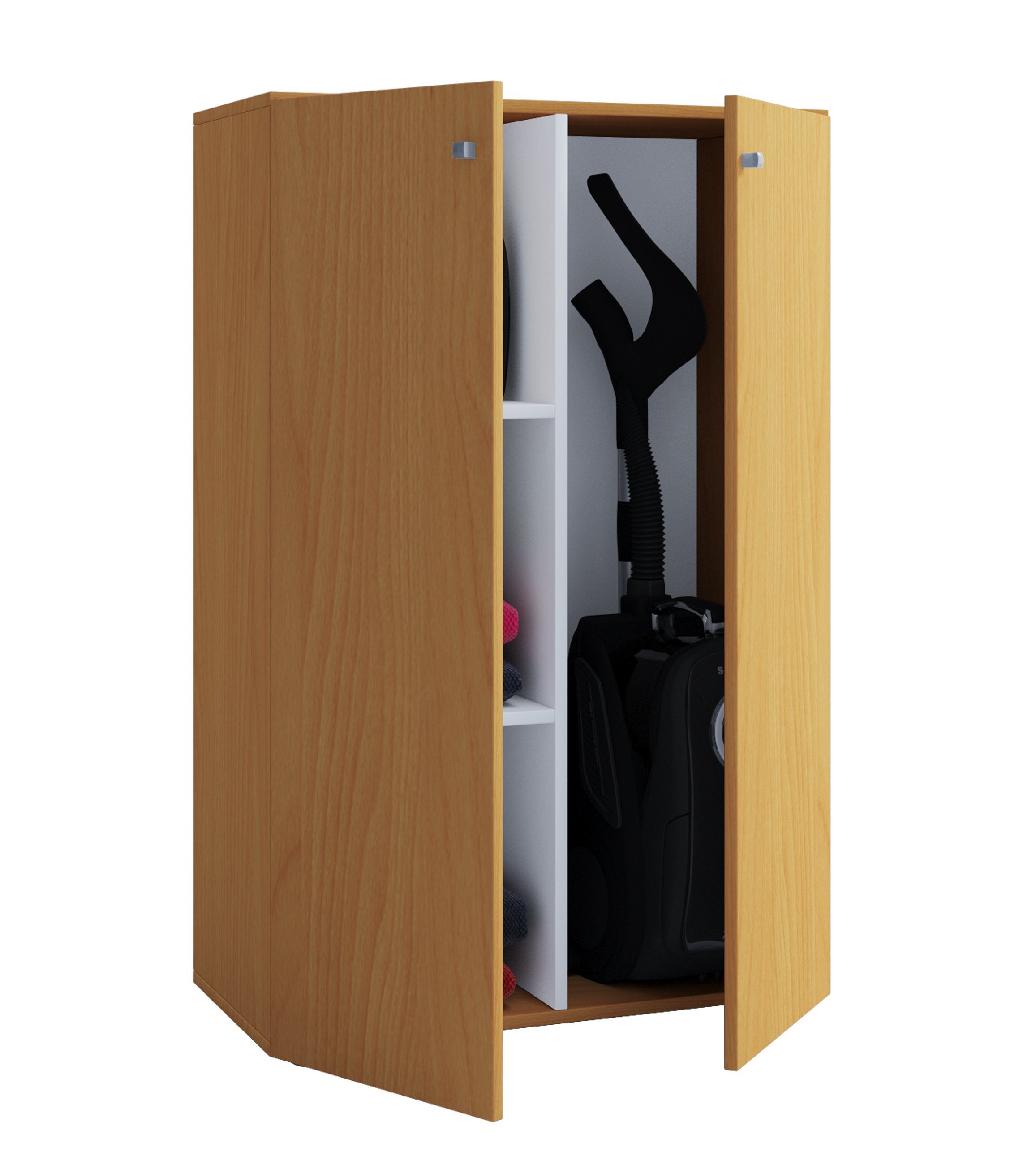 VCM Mehrzweckschrank Holz Besenschrank Staubsauger Putzschrank günstig online kaufen