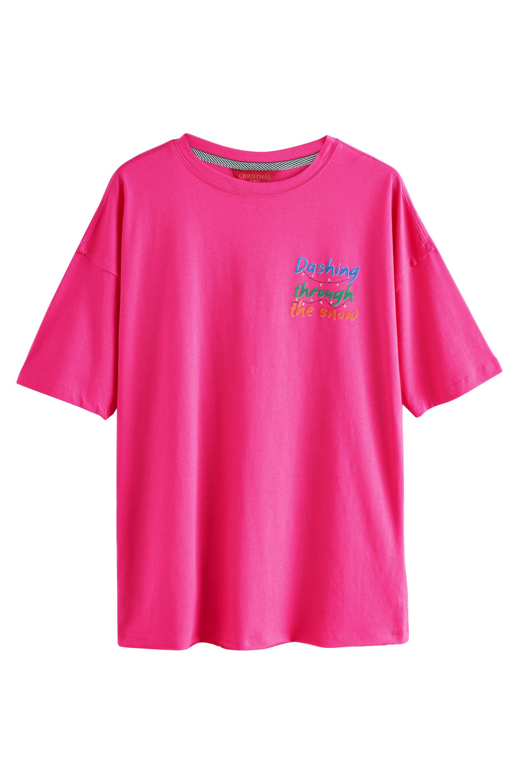 T-Shirt Festliches T-Shirt mit Leopardenmuster/Pailletten