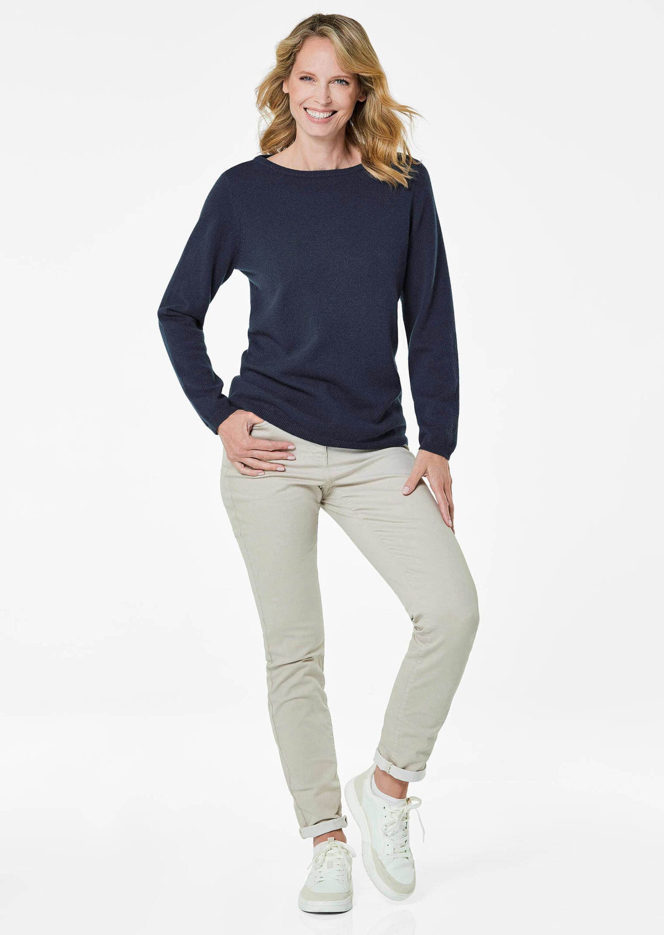 GOLDNER Strickpullover Kaschmirpullover mit U-Boot Ausschnitt günstig online kaufen