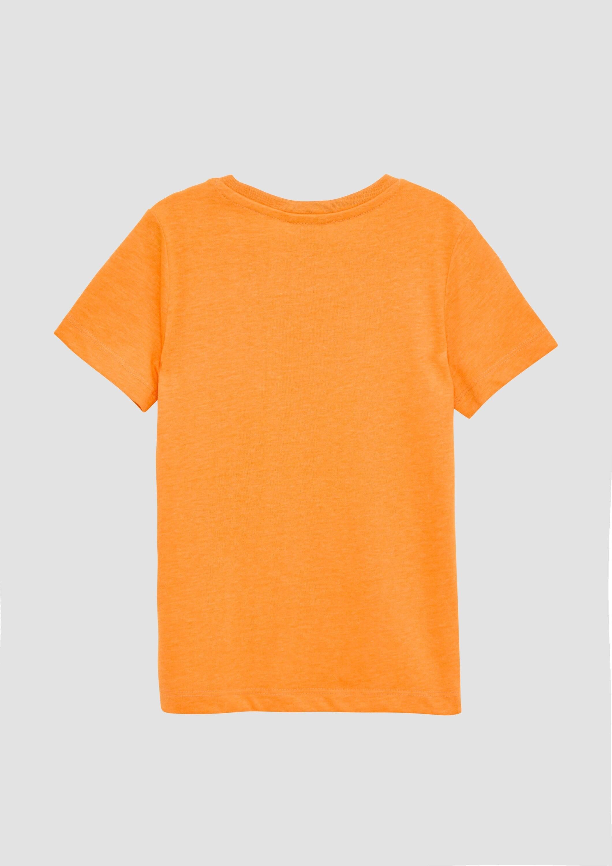 s.Oliver Kurzarmshirt T-Shirt T-Shirt mit Frontprint und Wendepailletten