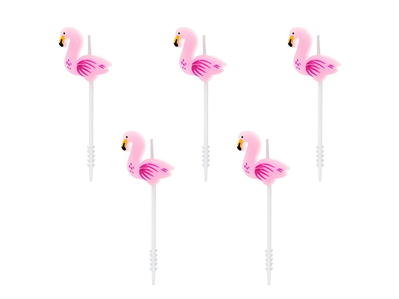partydeco Geburtstagskerze, Geburtstagskerzen Flamingo 3cm rosa