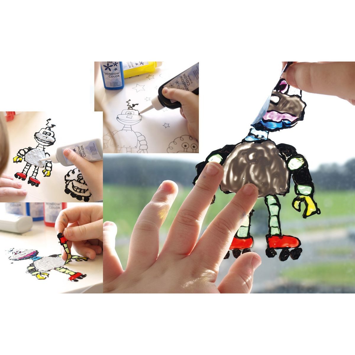 C. KREUL Wasserfarbe KREUL Window Color schwarz 80ml Flasche