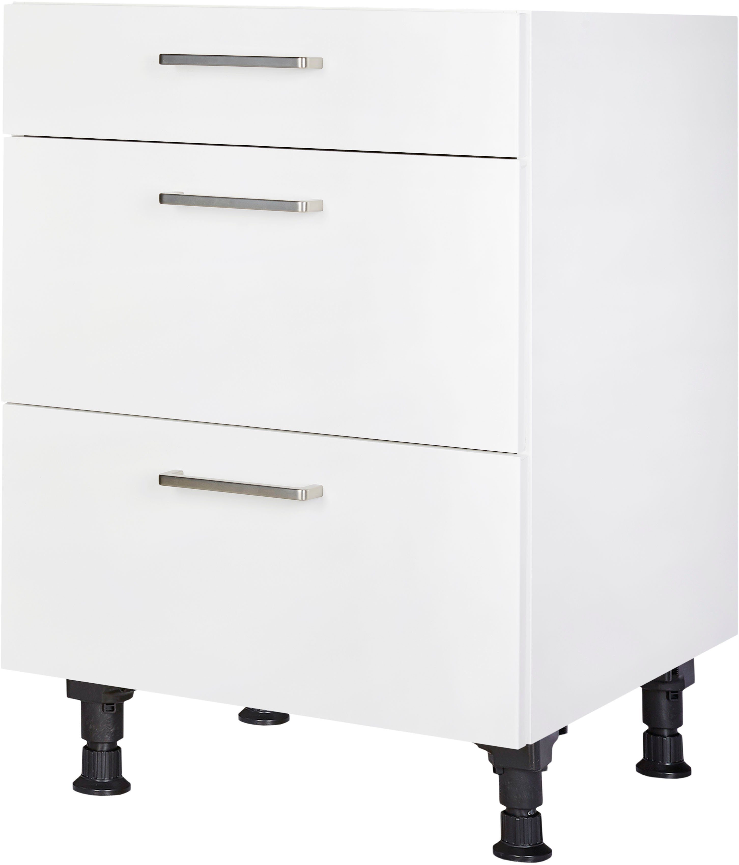 nobilia® Unterschrank "Touch", vormontiert, mit höhenverstellbaren Sockelfüßen, in den Breiten 30, 45, 60 und 90 cm, mit Schubkasten und Auszügen