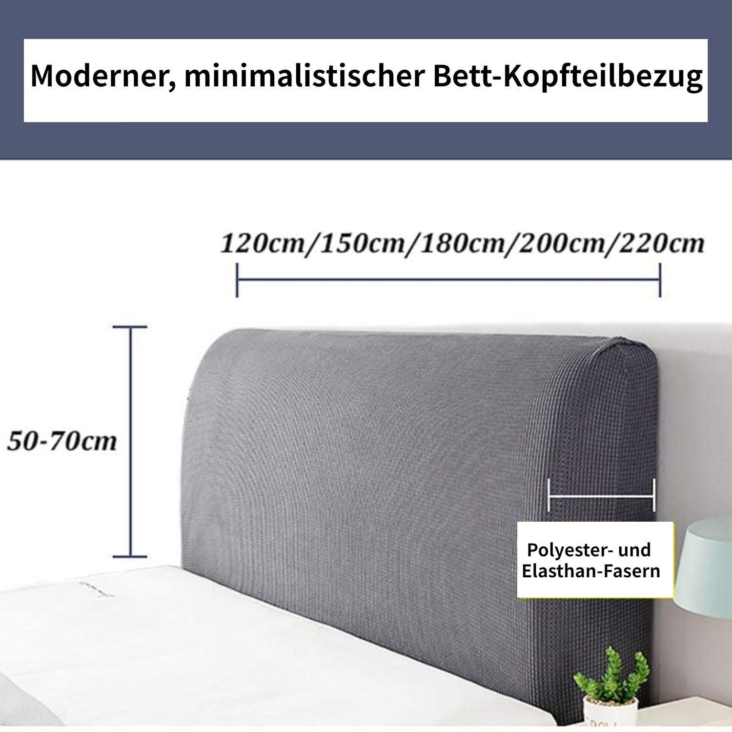 BYSURE Betthusse, All-Inclusive, Kopfteilbezug, Bettkopfteil Hussen günstig online kaufen