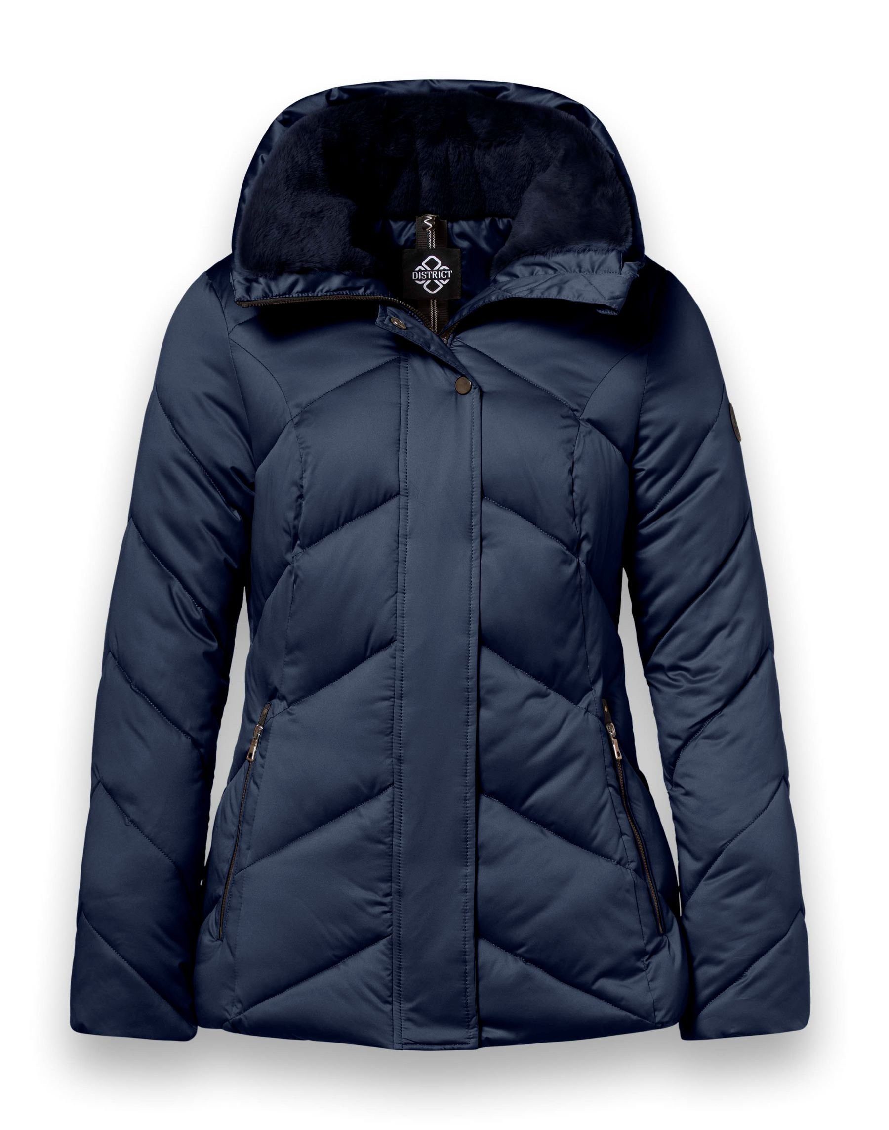 District Winterjacke Verbier (gefüttert, wasserabweisend) navyblau Damen günstig online kaufen