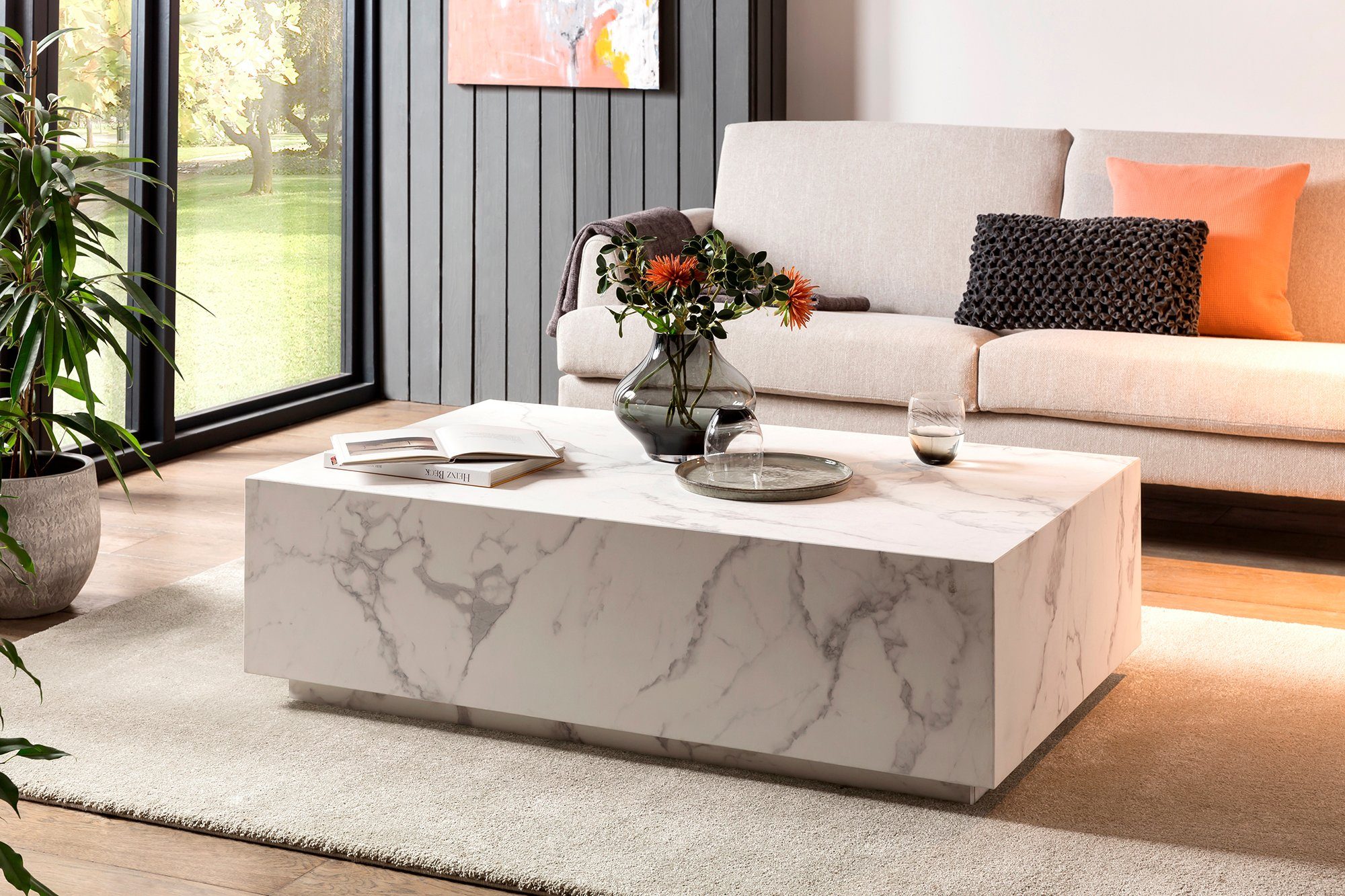 SalesFever Couchtisch Almeria Beistelltisch B/T 120/75 günstig online kaufen