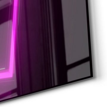 DEQORI Glasbild 'Playstation Tastensymbole', 'Playstation Tastensymbole', Glas Wandbild Bild schwebend modern
