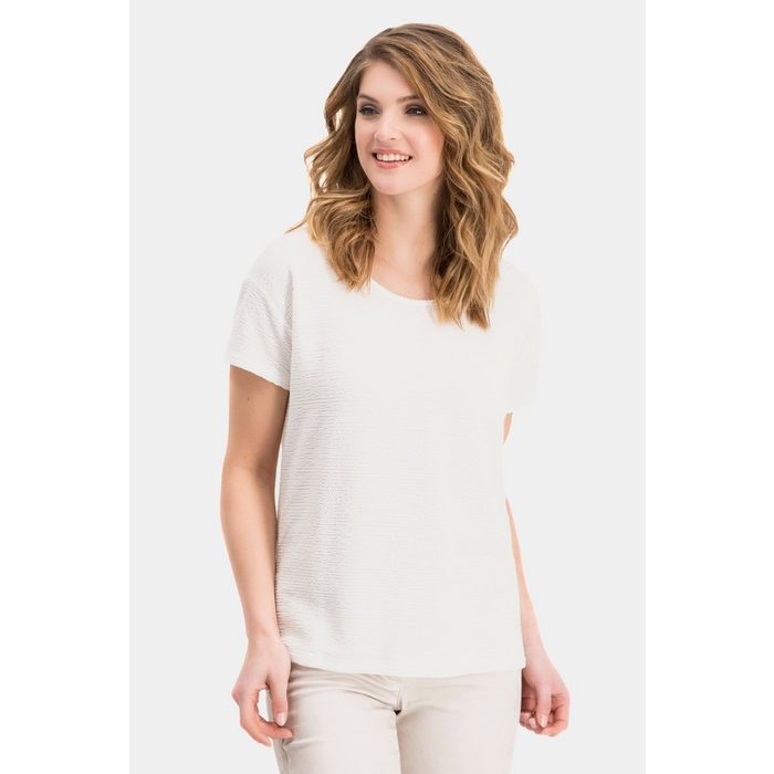 Gina Laura T-Shirt bis XXL T-Shirt mit Feinstruktur Halbarm Basic