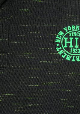 H.I.S Poloshirt in markanter mélange Optik