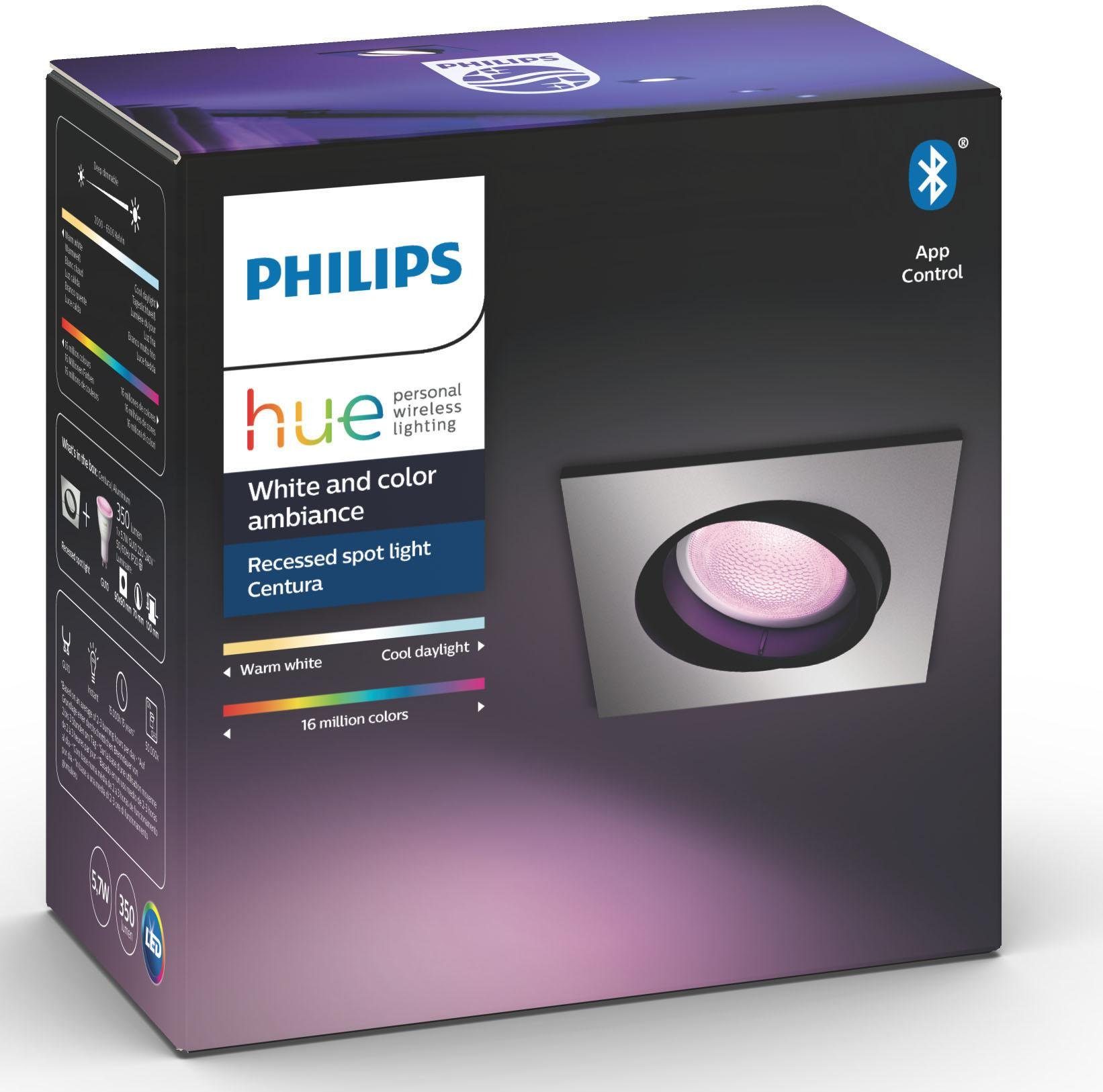 Philips Hue LED Einbaustrahler »White & Col. Amb. Centura ...