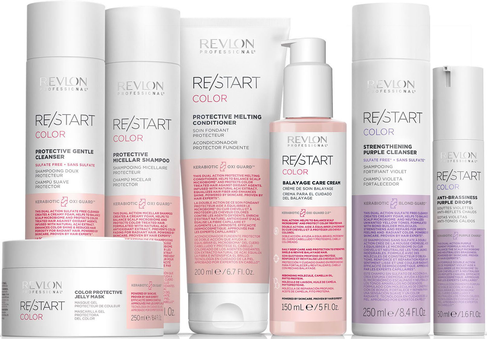 REVLON PROFESSIONAL Haarshampoo RE/START COLOR PROTECTIVE GENTLE CLEANSER, Verstärkt die Leuchtkraft und pflegt strapaziertes, coloriertes Haar.