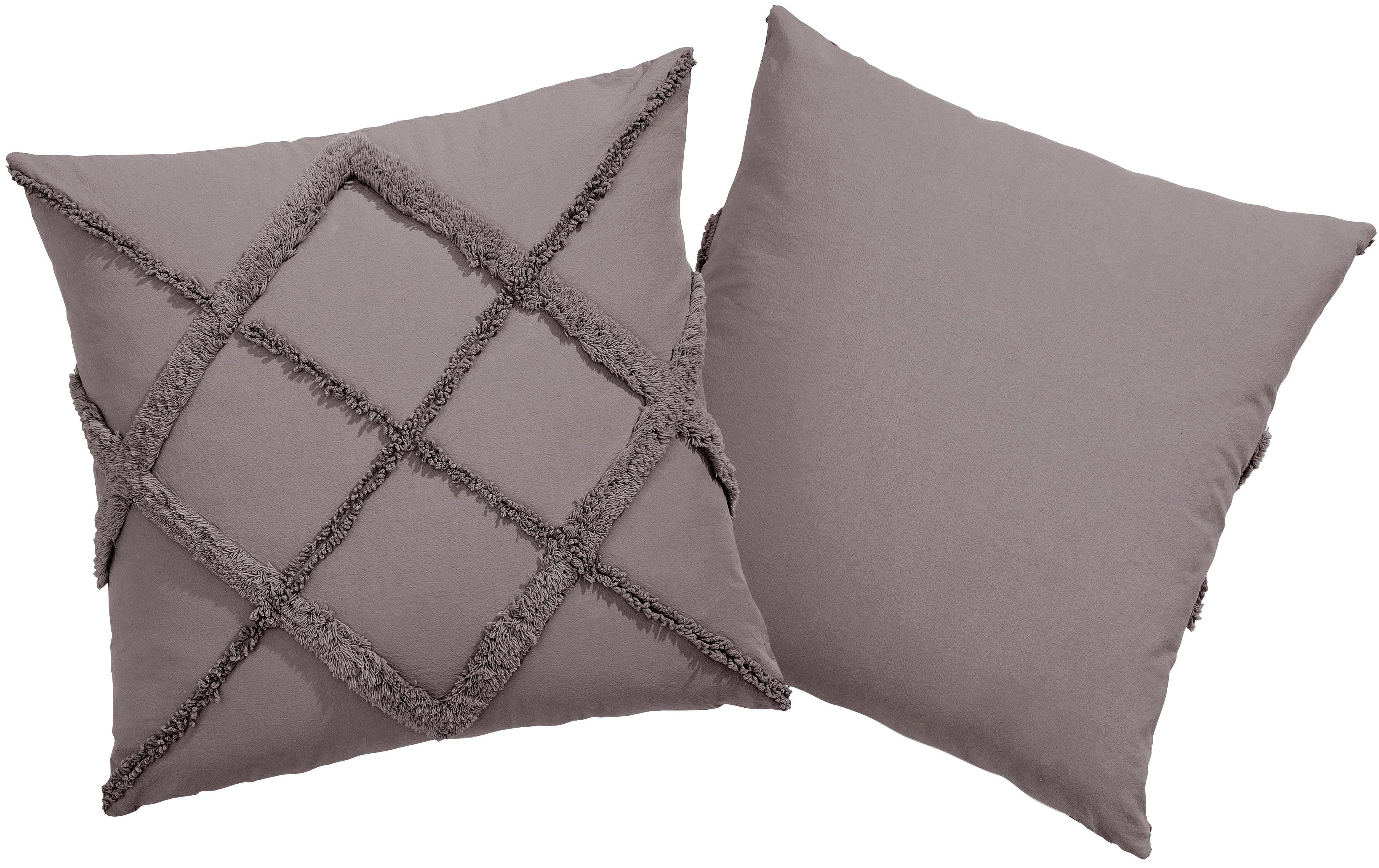 Kissenhüllen »Monnia«, OTTO products (2 Stück), mit 3D Muster online kaufen  | OTTO
