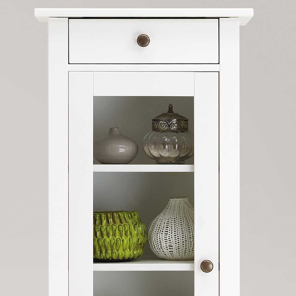 Pharao24 Hochschrank Leonora aus Massivholz