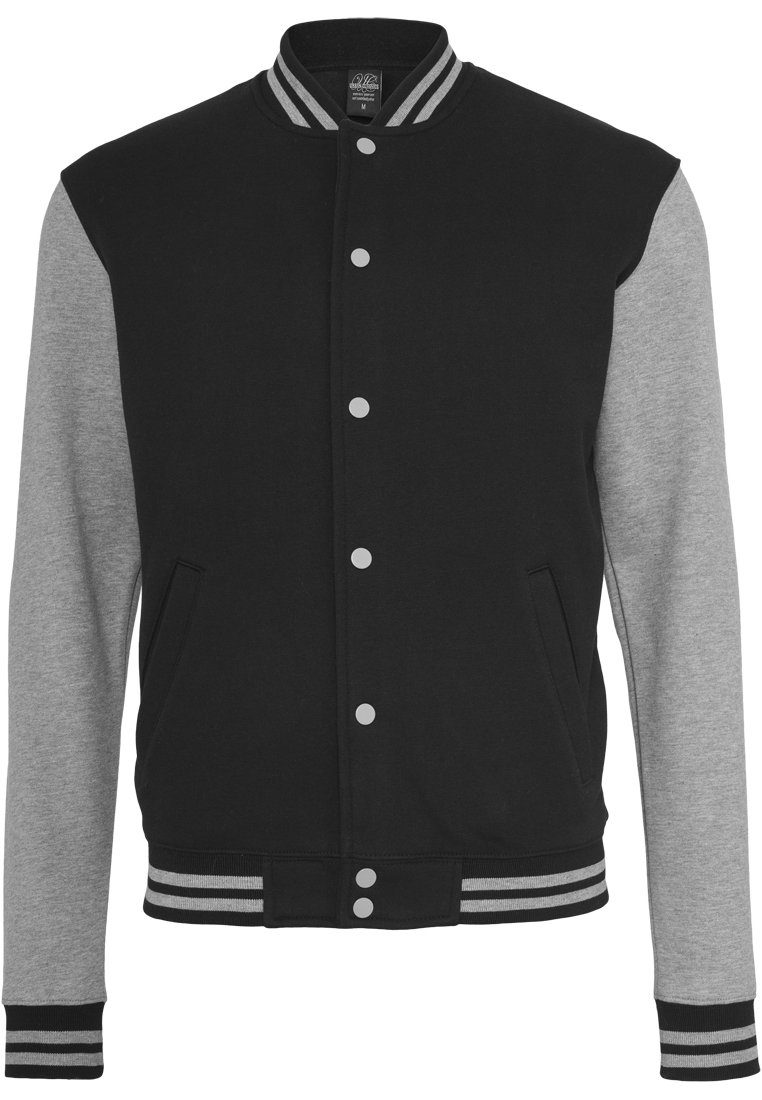 2-tone CLASSICS (1-St) Outdoorjacke College URBAN Sweatjacket black/grey Herren