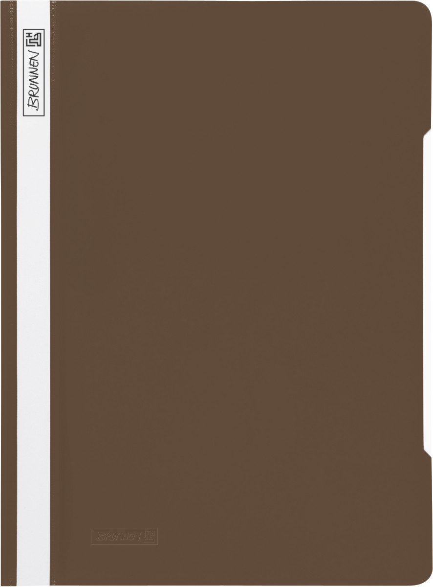 Hefter BRUNNEN Plastik Schnellhefter A4 PP braun