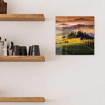 DEQORI Magnettafel 'Toskana Panorama', Whiteboard Pinnwand beschreibbar
