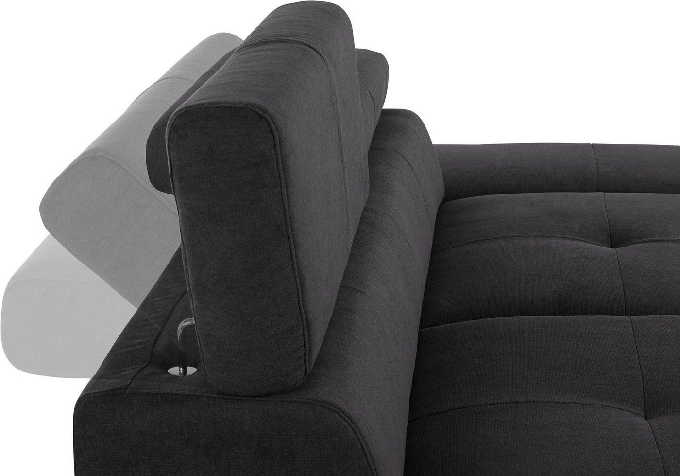 COTTA Polstergarnitur, (Set), Set: bestehend aus 3-Sitzer und Hocker, Sofa inklusive Kopf- und Armteilverstellung-kaufen