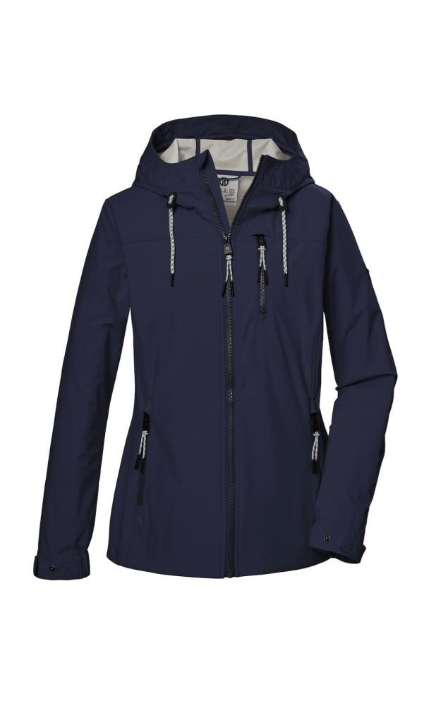 G.I.G.A. DX Softshelljacke GS 74 mit Kapuze (wasserdicht und winddicht) dunkelblau Damen