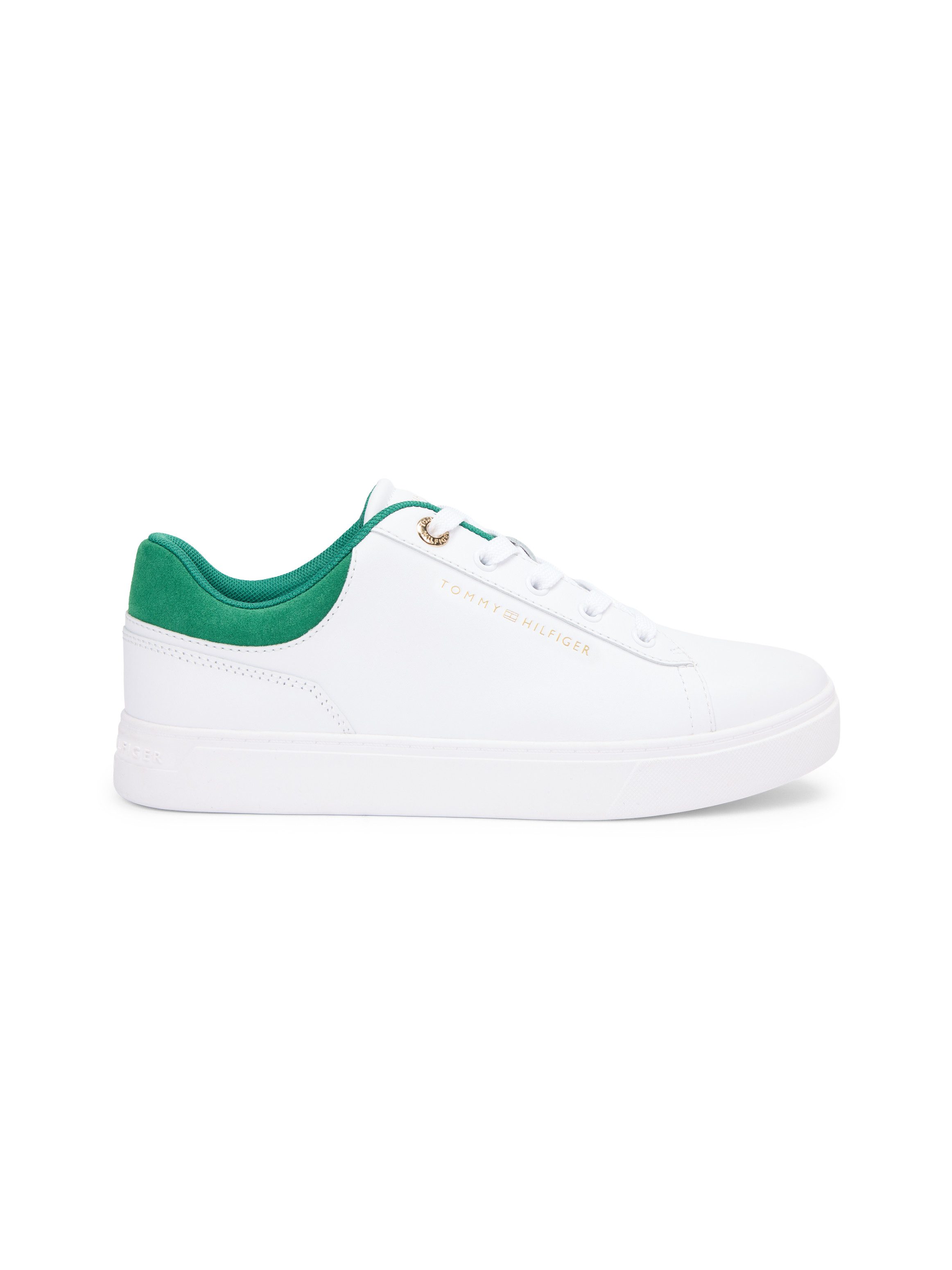 Tommy Hilfiger CASUAL CUPSOLE SNEAKER Plateausneaker, Freizeitschuh, Halbschuh, Schnürschuh, Kontrastbesatz an der Ferse – Bild 4 von 5