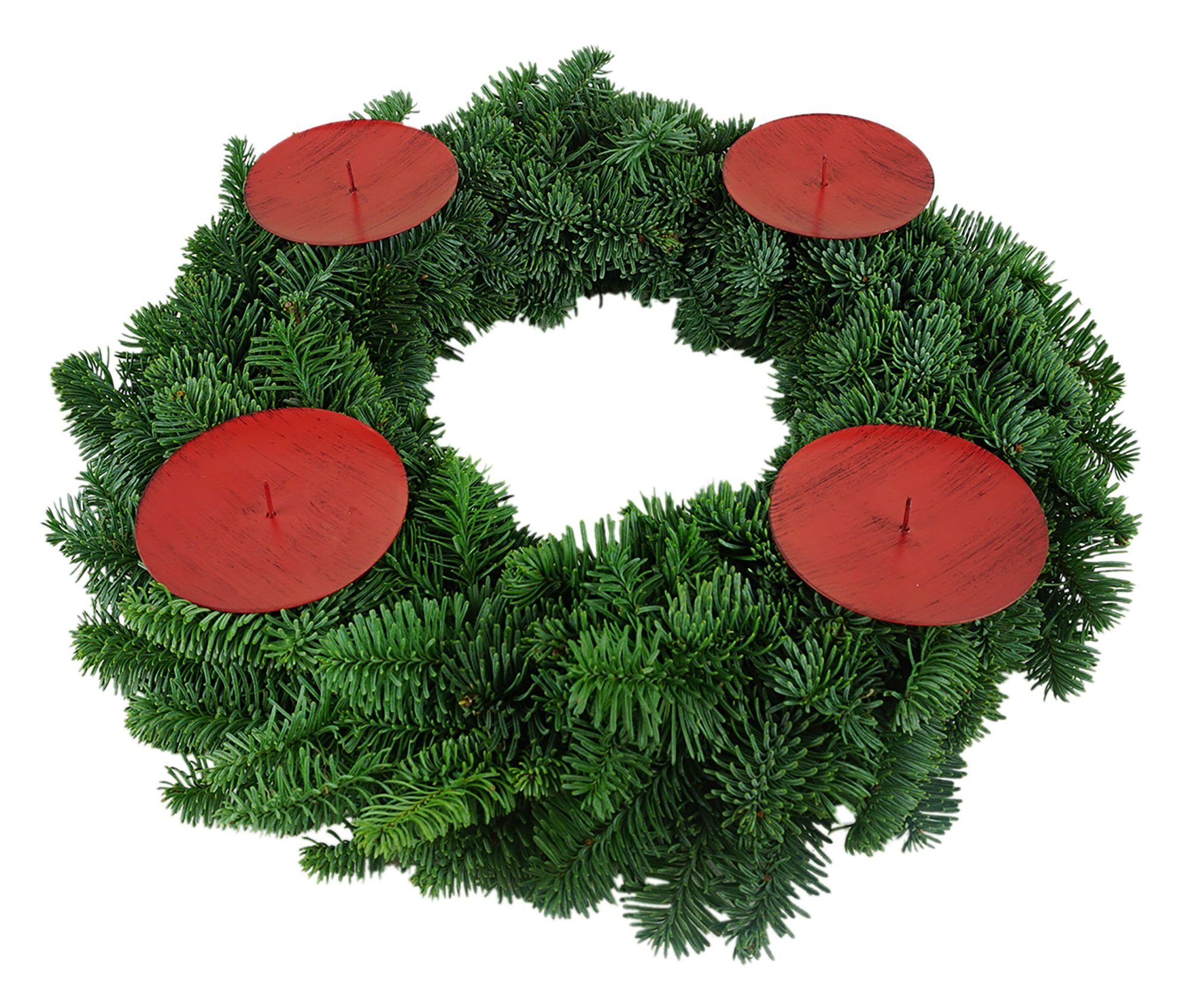 Kerzenpicks - Novaliv 4x 4 Kerzenpicks Mit Kerzenständer mit 24127-Var Dorn Rot 6,5 Dorn lackiert - ROT (Spar-Set, cm St., mit Dorn Rot),