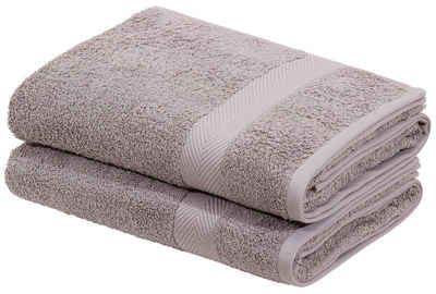 Home affaire Badetücher »Eva« (2-St), Premium-Qualität, Handtuchset aus 100 % Baumwolle