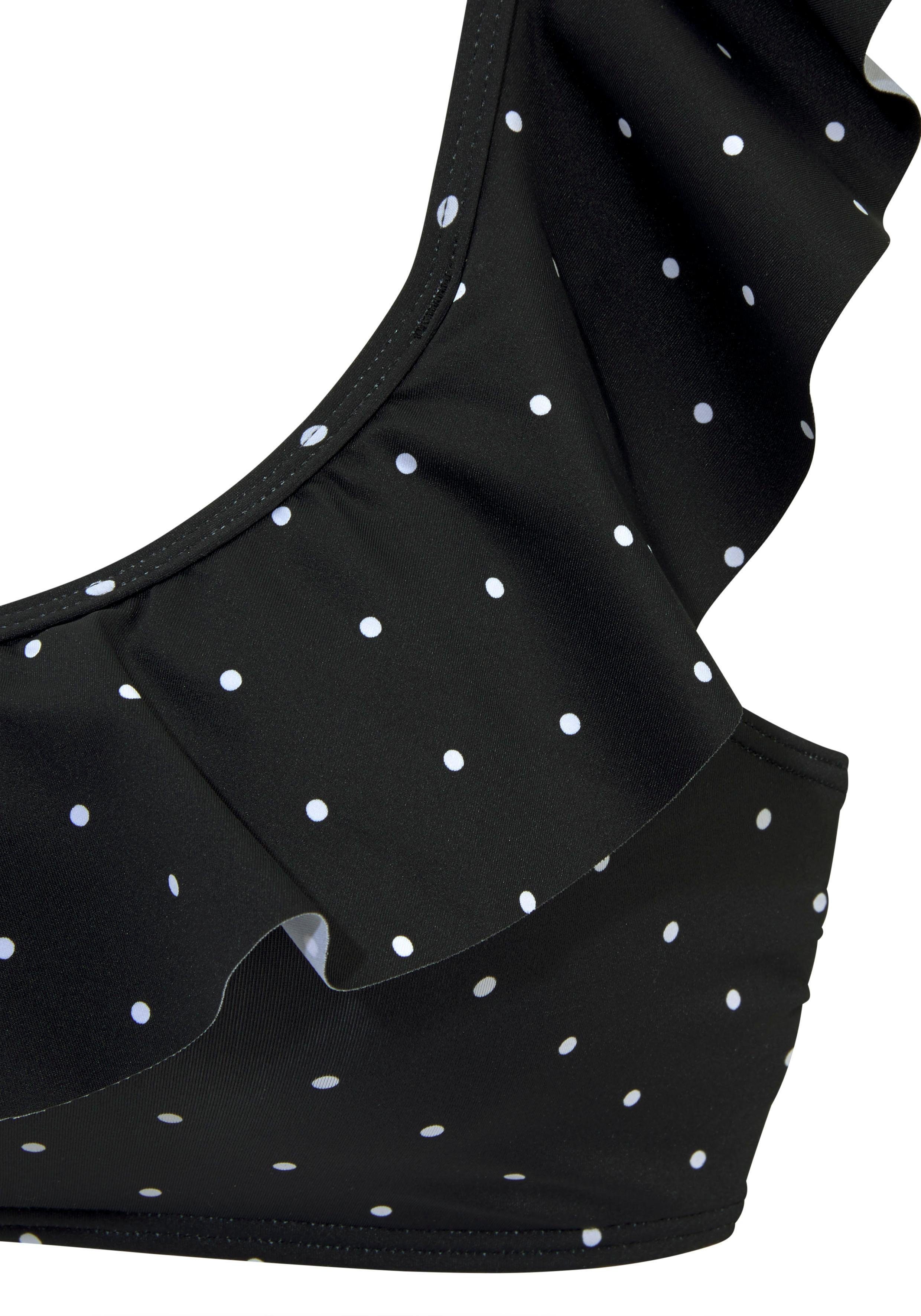 Wäsche/Bademode Bikinis LASCANA Bustier-Bikini-Top Sparkel, mit Rüsche und in One-Shoulder-Form