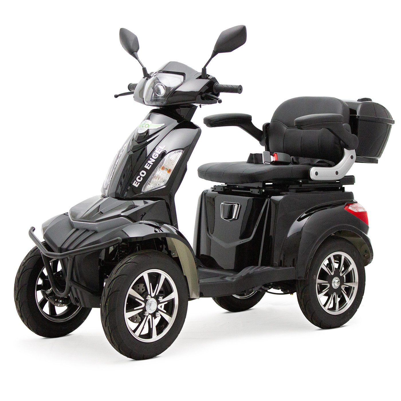 ECO ENGEL Elektromobil ELEKTROMOBIL ECO ENGEL 531 ROT 1000 WATT MOTOR 4 RAD 25 KM/H Topcase, 1000,00 W, 25,00 km/h, inkl.Topcase