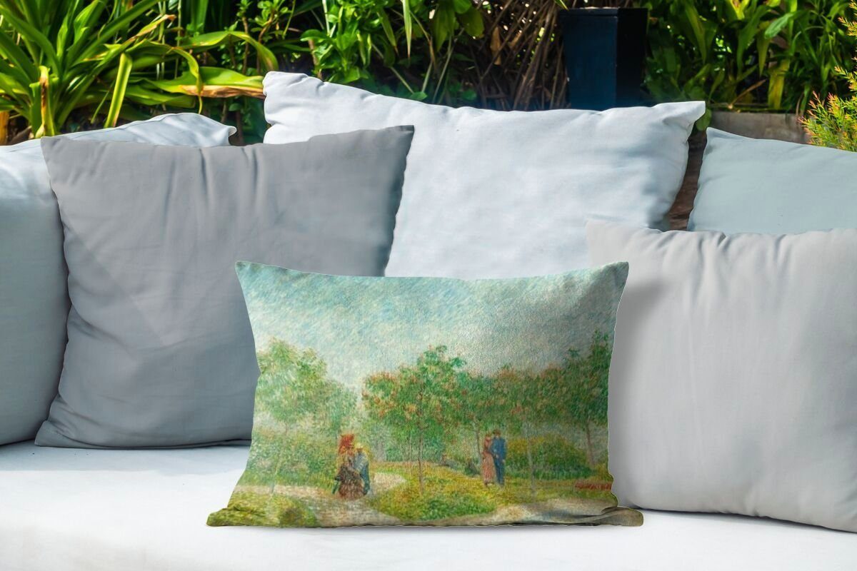 Kissenhülle Garten Polyester, Dekokissen Outdoor-Dekorationskissen, MuchoWow Dekokissenbezug, mit Gogh, - Liebenden van Vincent