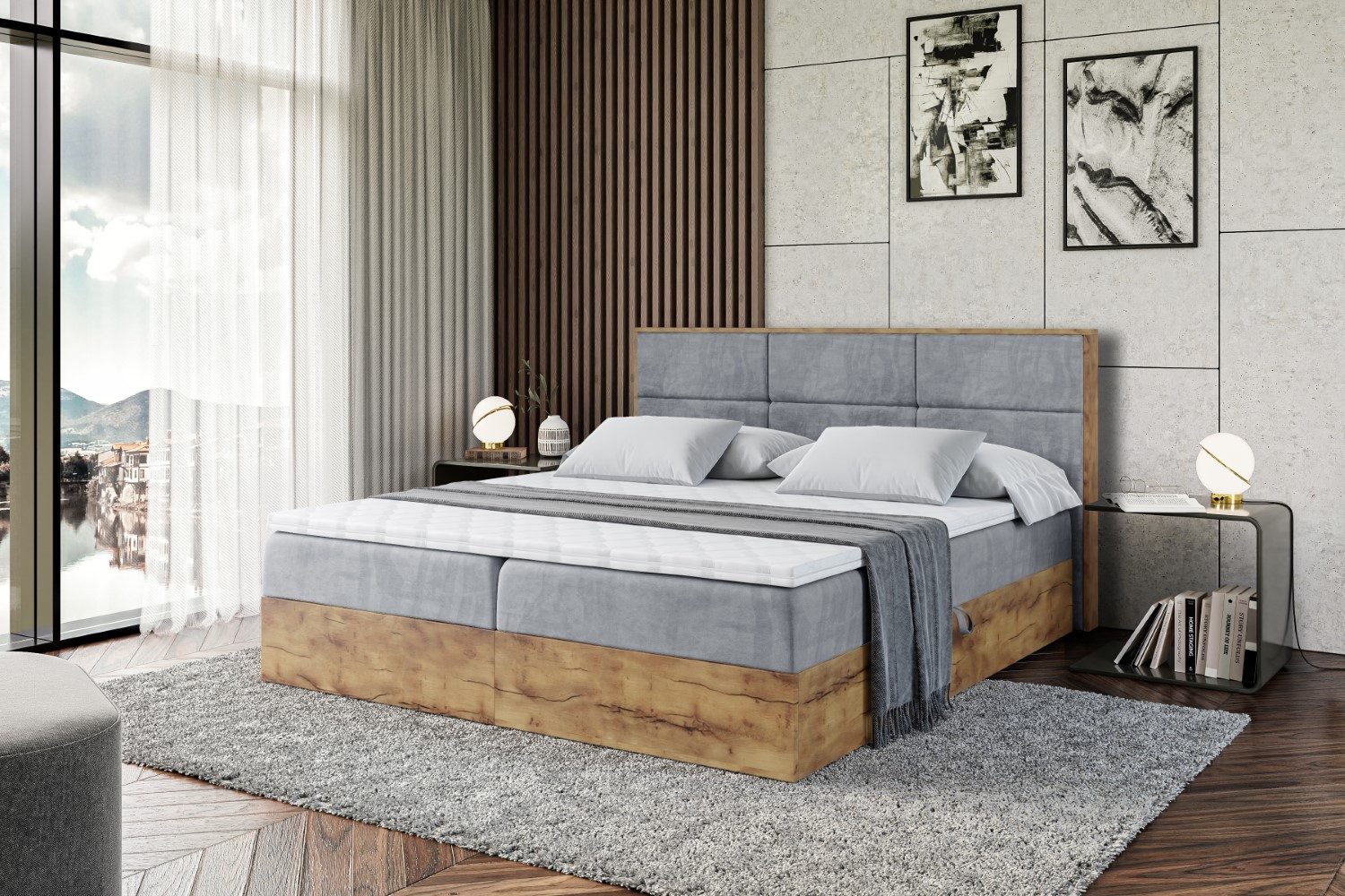 ALTDECOR Boxbett LOLLI1 (Multipocket-Matratze H4. H3 Matratze Bonellfederun günstig online kaufen