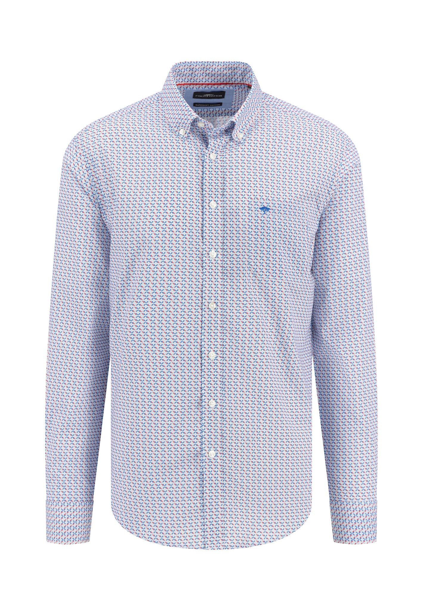 FYNCH-HATTON Karohemd mit Logo Stickerei günstig online kaufen