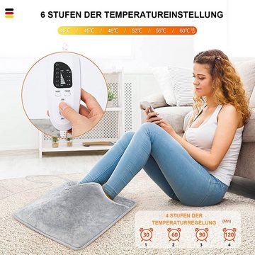 MAGICSHE Elektrofußwärmer mit 6-Temperatureinstellungen, Fußbodenheizung