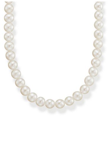 THOMAS SABO Perlenkette »Perlen silber, KE2116-167-14-L45V«, mit Zirkonia (synth) - mit Süßwasserzuchtperle