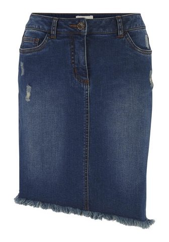 HEINE CASUAL юбка джинсовая с бахрома
