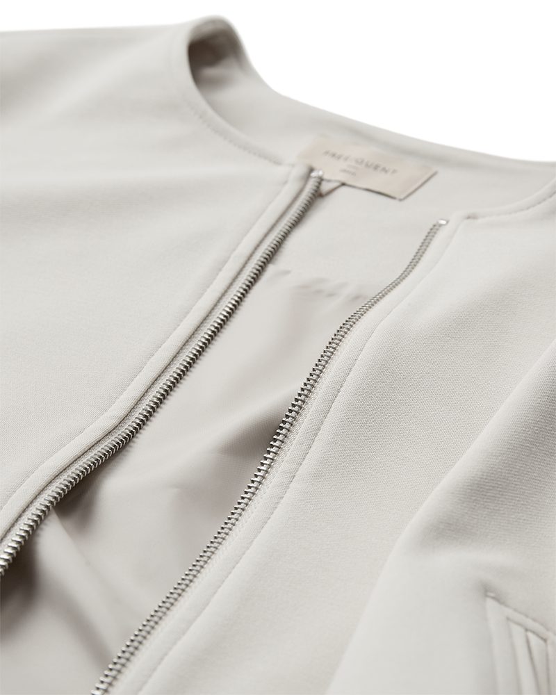 FREEQUENT Blouson FQNANNI-JACKET ohne Kragen, mit Reißverschluss