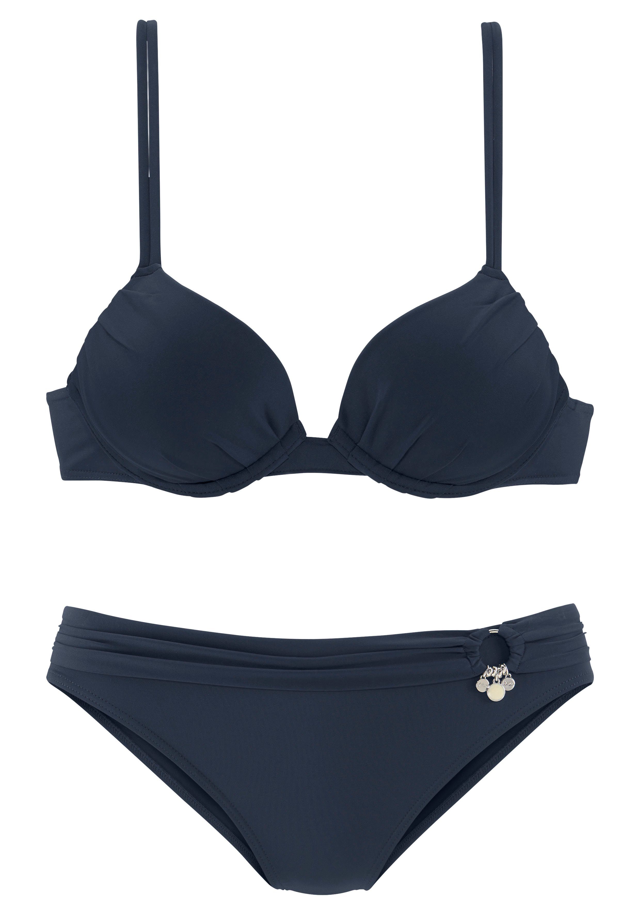 s.Oliver Push-Up-Bikini mit Zierring an der Hose