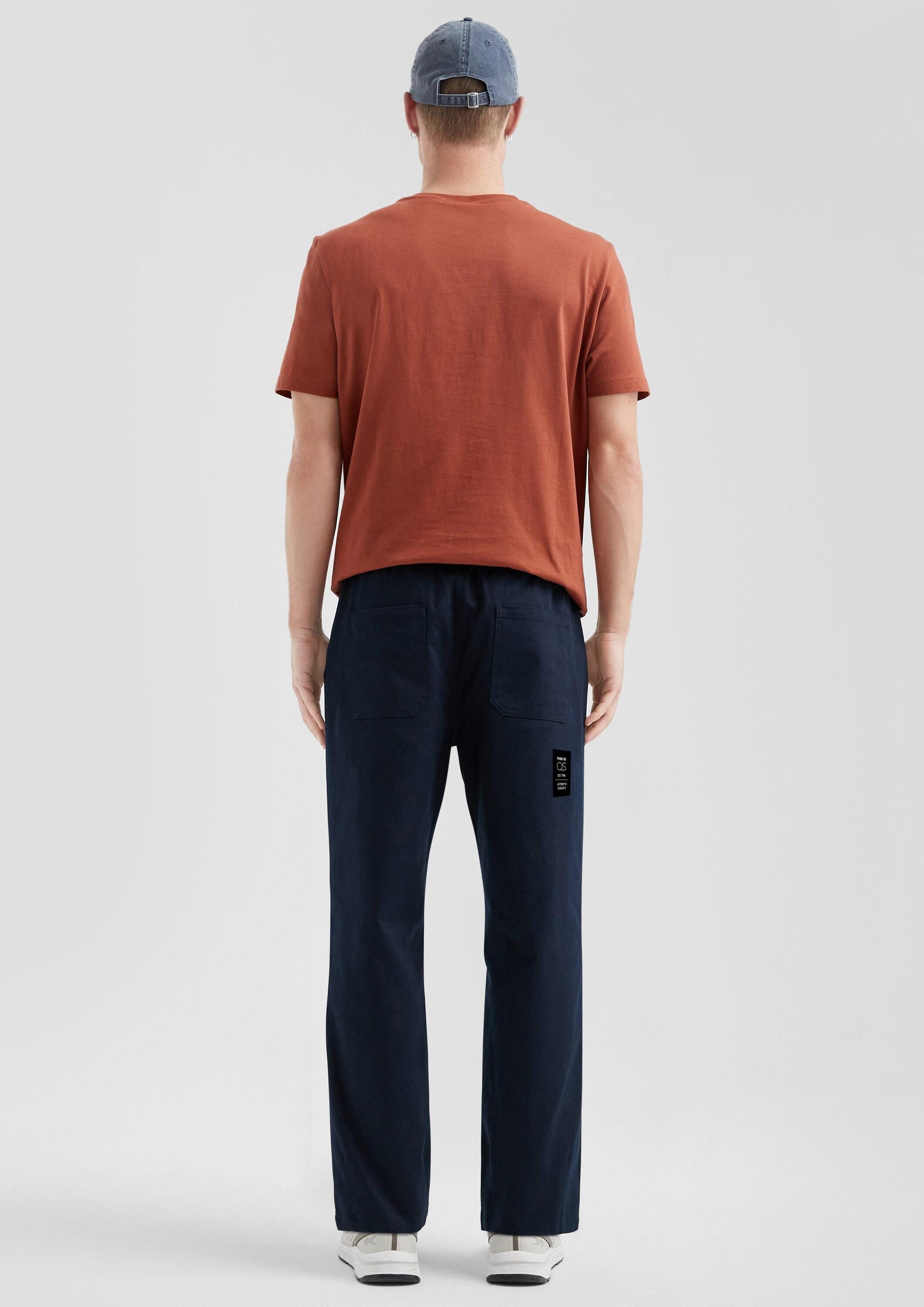 QS Chinos Hose Gewaschene Jogger aus Heavy Twill