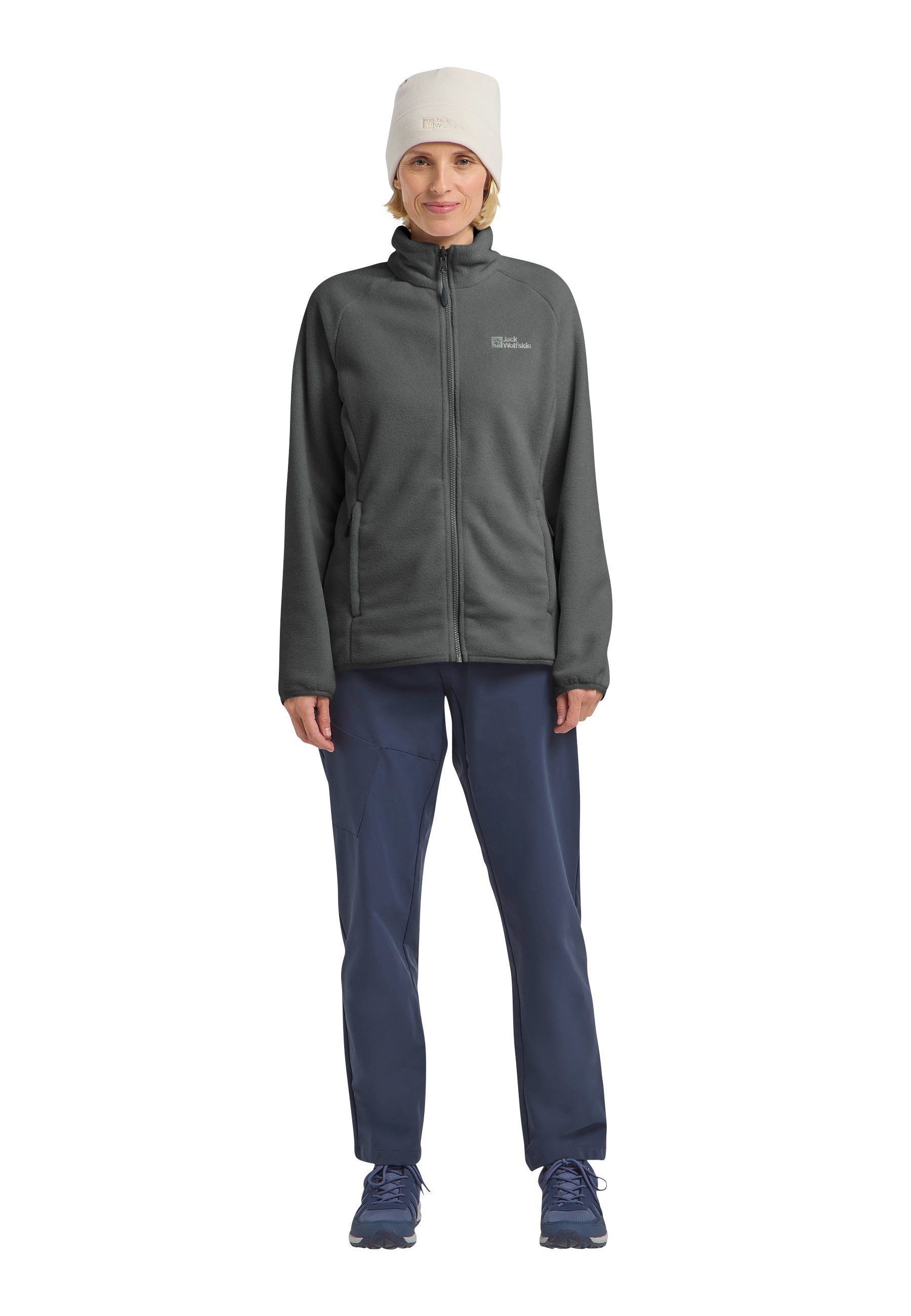 Jack Wolfskin Fleecejacke Moonrise atmungsaktiv, wärmend, Teil des 3-in-1-Systems, mit Eingrifftaschen