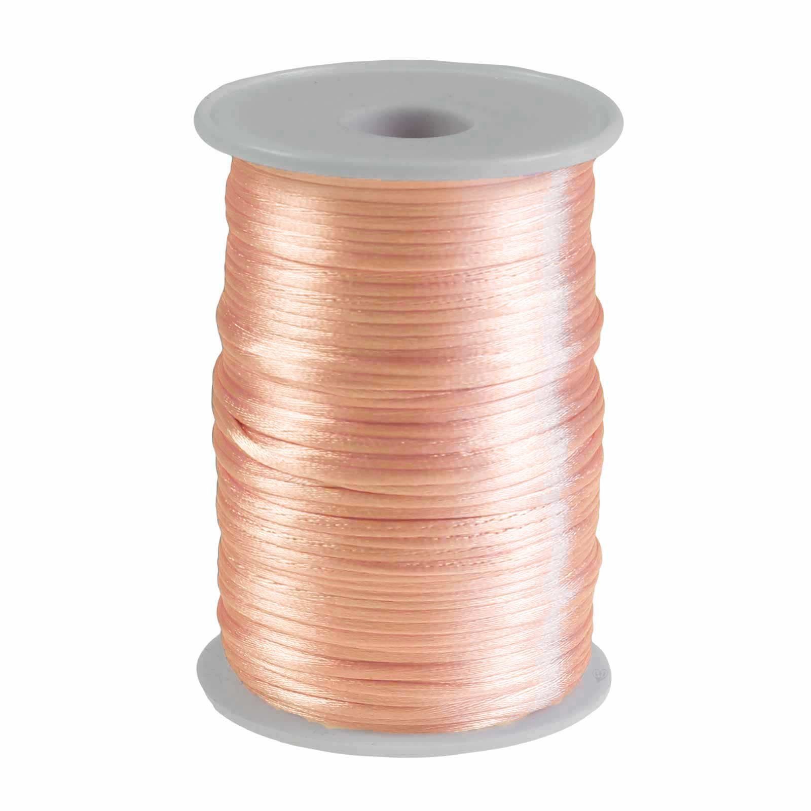 maDDma 90m Satinschnur 2mm Seil, hellapricot günstig online kaufen