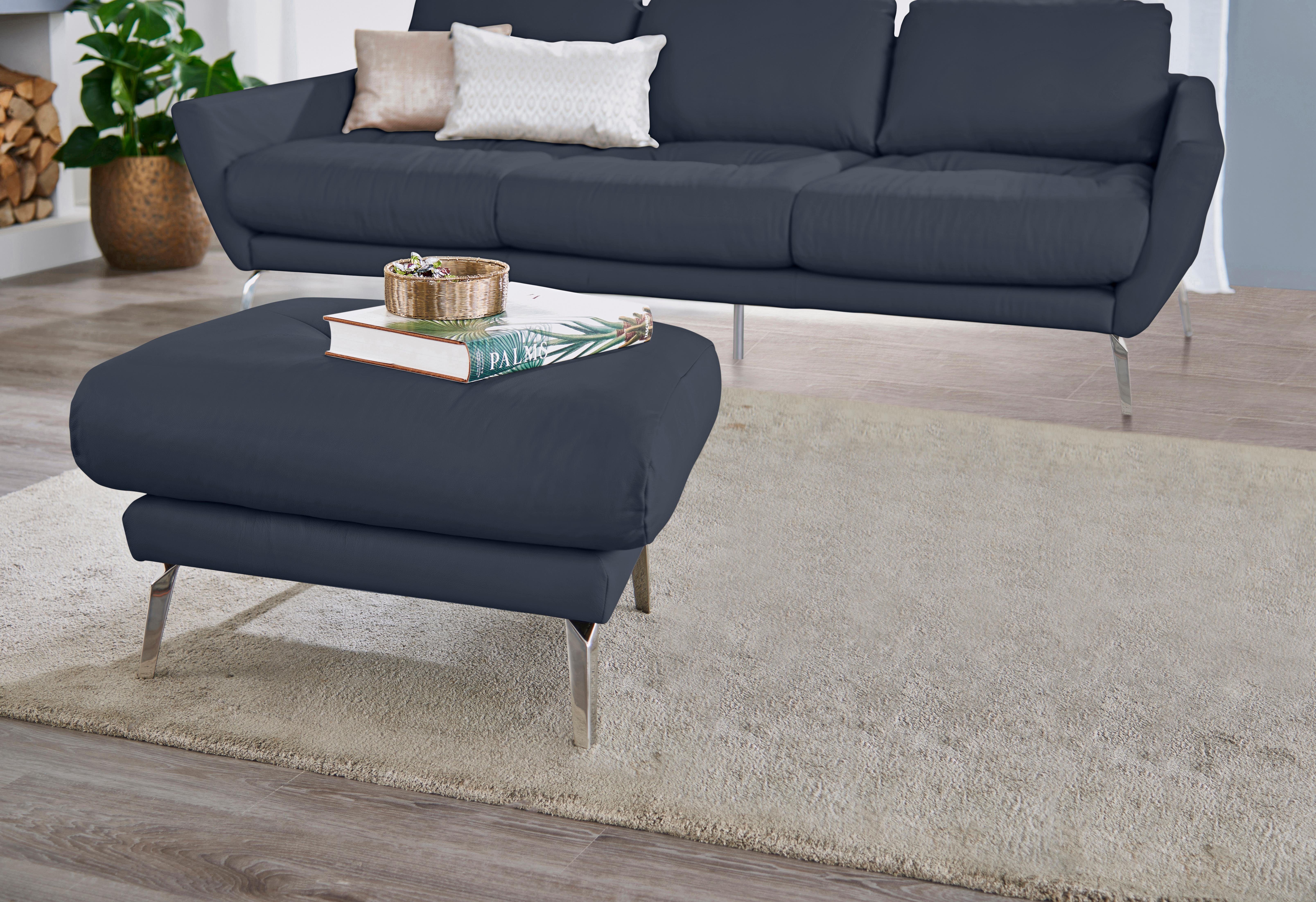 W.SCHILLIG Hocker »softy«, mit dekorativer Heftung im Sitz W.SCHILLIG Hocker enjoy&MORE blau