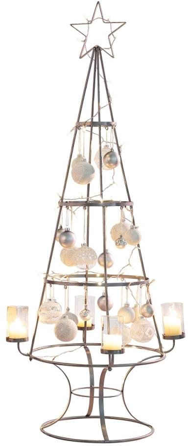 Schneider Teelichthalter »Weihnachtsbaum, Weihnachtsdeko«, Metall/Glas