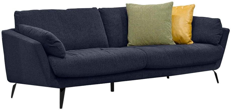 W.SCHILLIG 2,5-Sitzer »softy«, mit dekorativer Heftung im Sitz, Füße schwarz pulverbeschichtet-Otto
