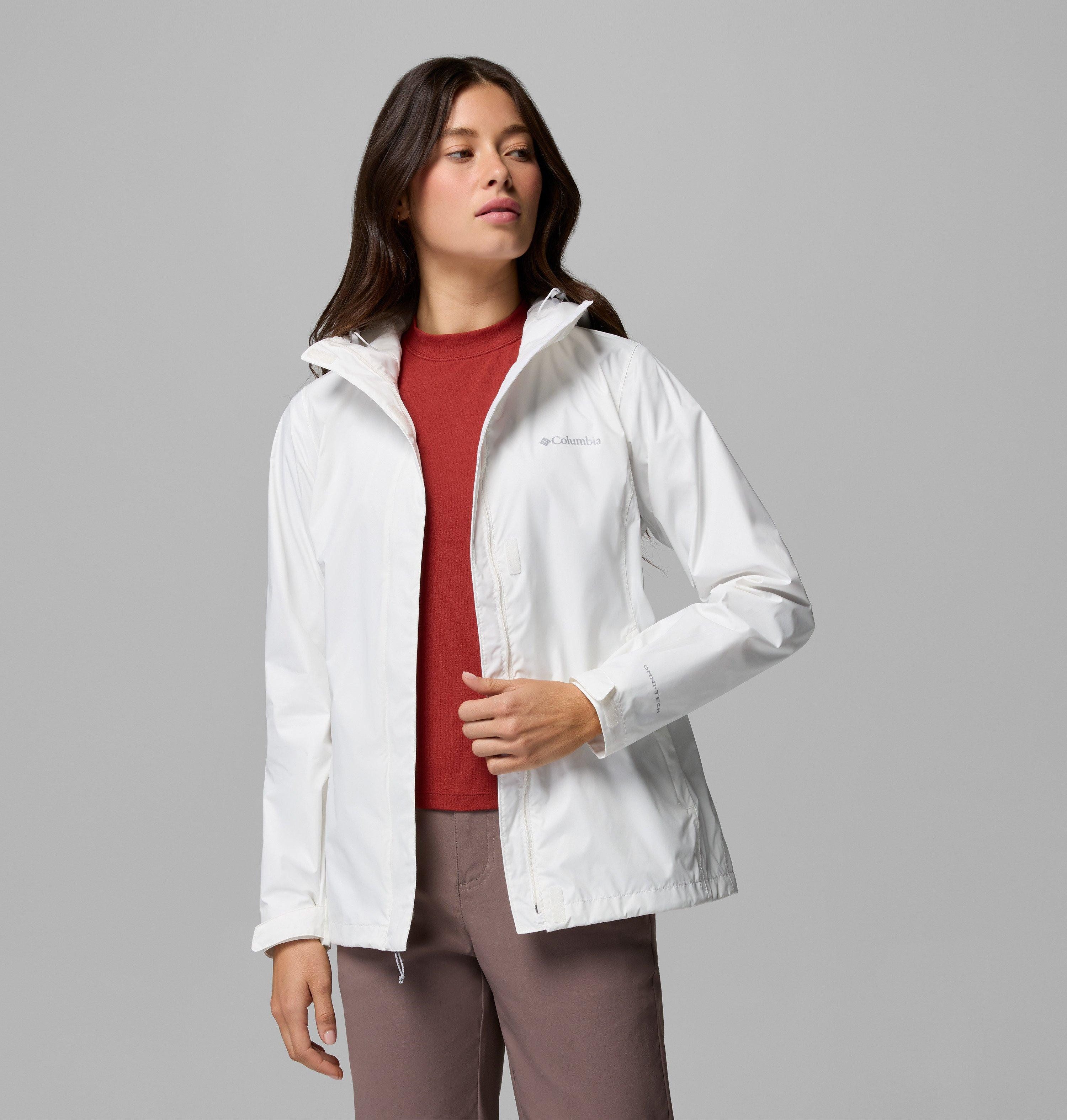 Columbia Regenjacke Arcadia II Jacket wasserdicht, winddicht, mit Reißverschluss, aus Nylon und Polyester – Bild 2 von 5