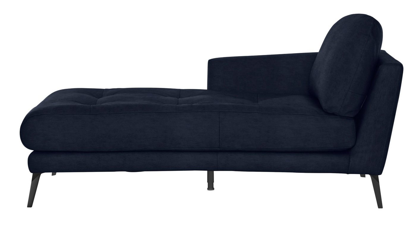 W.SCHILLIG Chaiselongue »softy«, mit dekorativer Heftung im Sitz, Füße schwarz pulverbeschichtet-kaufen