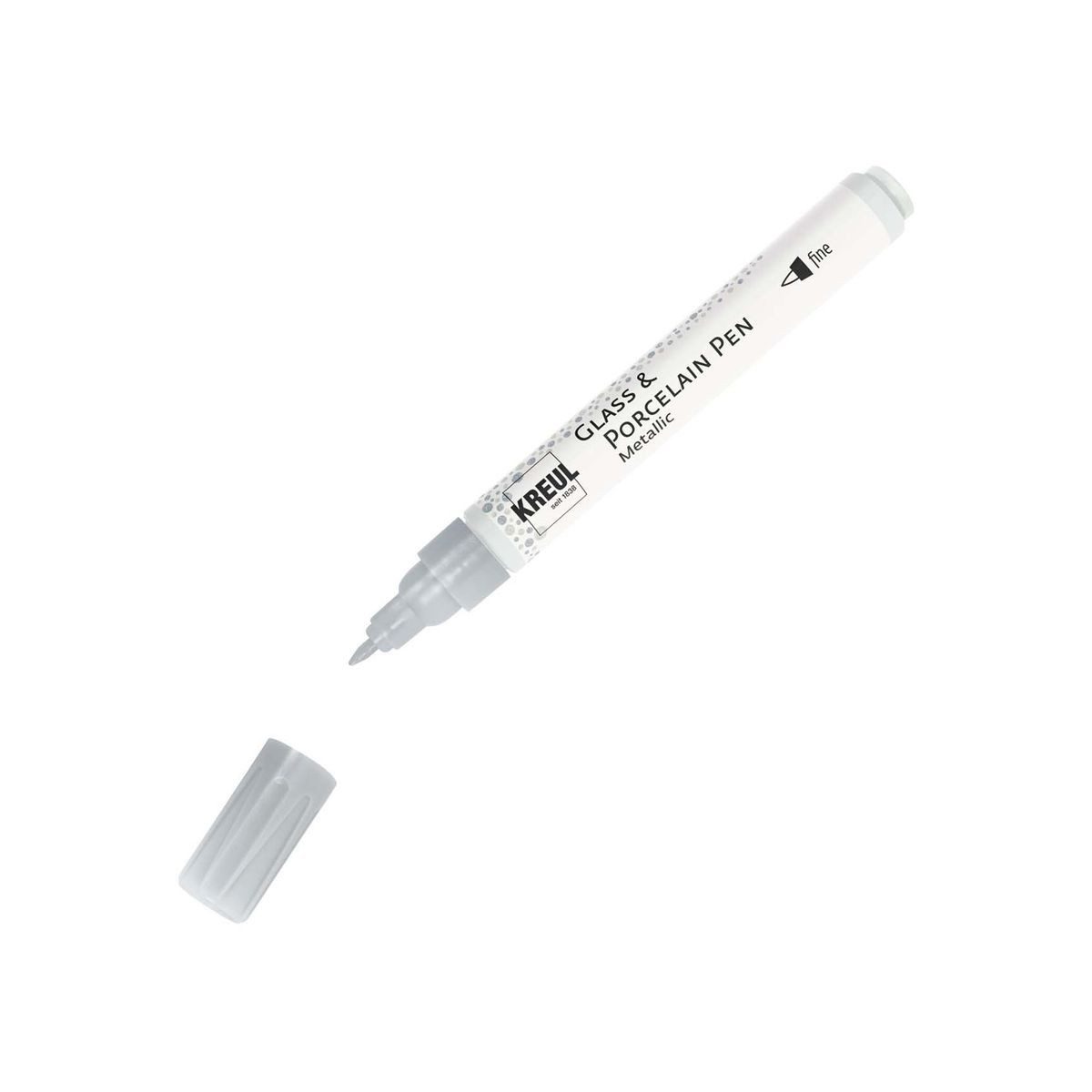 C. KREUL Malstift KREUL Glass & Porcelain Pen Metallic fine 2-4mm silber