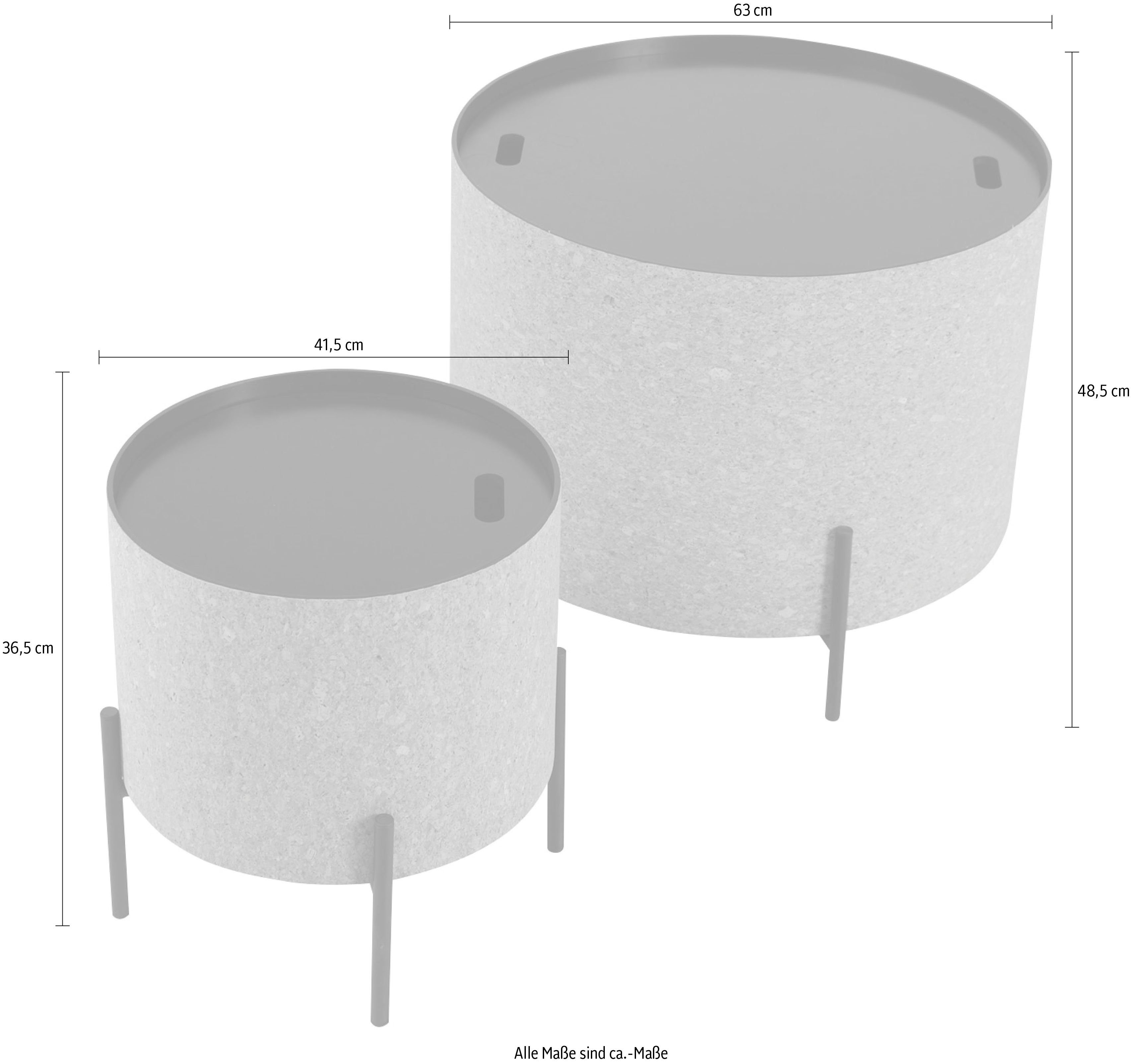 Home affaire Couchtisch 2-St), mit Stauraum (Set, Inneren im