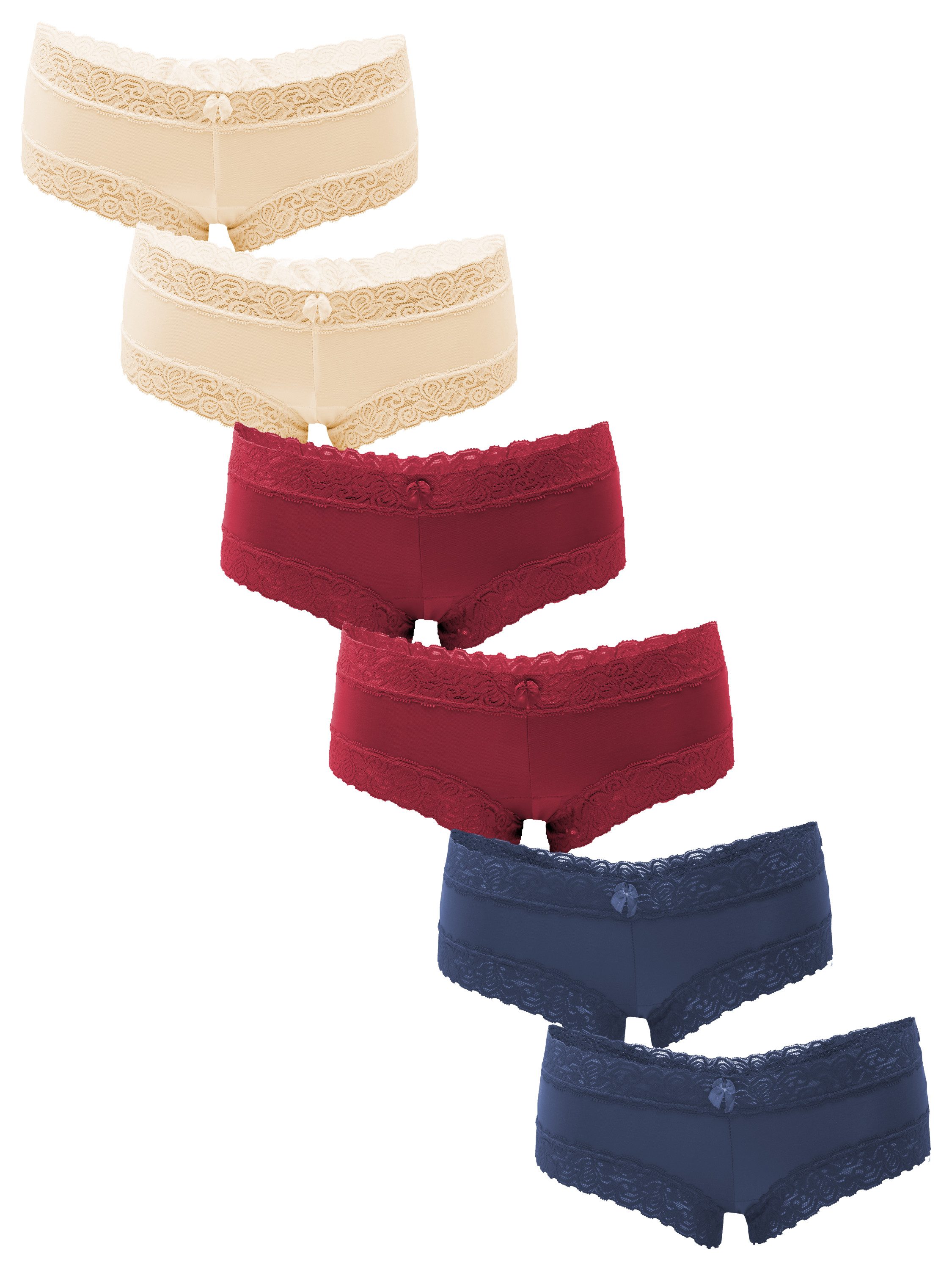 Blau/Rot/Beige